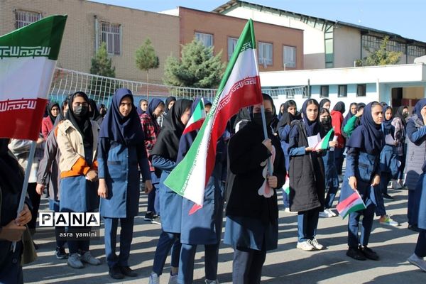زنگ حمایت از فلسطین ناحیه یک بهارستان در آموزشگاه موفقیان یک