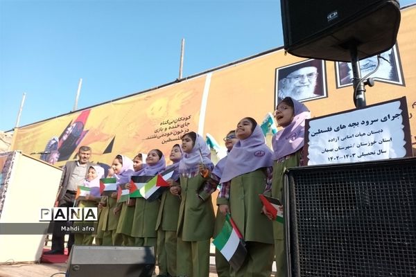 برگزاری راهپیمایی حمایت از مردم مظلوم غزه در بهبهان