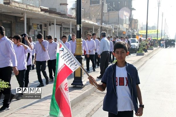 برگزاری راهپیمایی حمایت از مردم مظلوم غزه در بهبهان