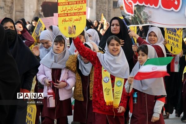 برگزاری راهپیمایی حمایت از مردم مظلوم غزه در بهبهان