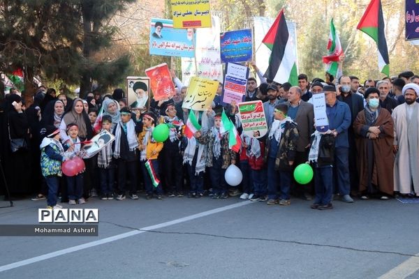 حضور فرهنگیان و دانش‌آموزان آذربایجان غربی در حمایت از مردم مظلوم فلسطین