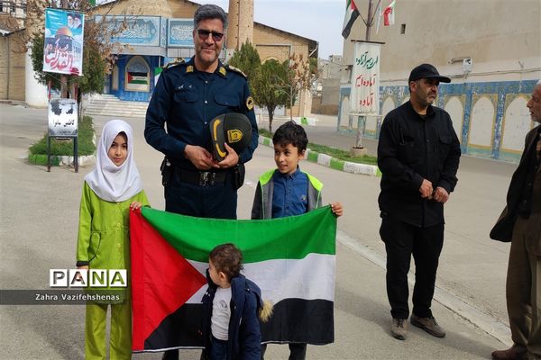 راهپیمایی مردم شهرستان شیروان در حمایت از مردم مظلوم فلسطین و محکومیت جنایت رژیم کودک کش اسرائیل