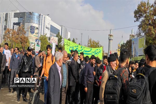 راهپیمایی مردم شهرستان شیروان در حمایت از مردم مظلوم فلسطین و محکومیت جنایت رژیم کودک کش اسرائیل