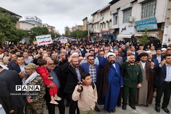 بانگ حمایت از مردم فلسطین در گلوگاه