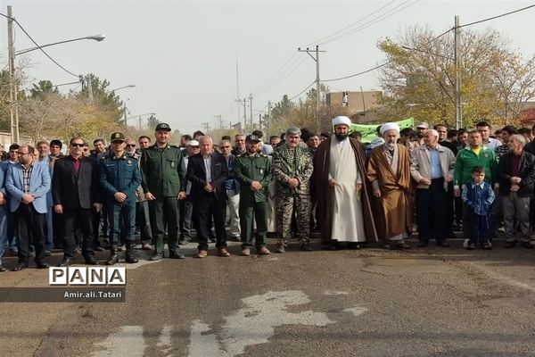 راهپیمایی محکومیت جنایات رژیم صهیونیستی با حضور پرشور و حماسی مردم شهر صفی‌آباد