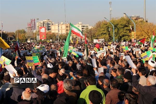 خروش مردم اصفهان در حمایت از مردم غزه
