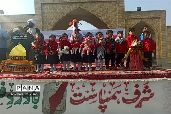 تجمع دانش‌آموزان و مردم بندر امام خمینی (ره) در حمایت از فلسطین
