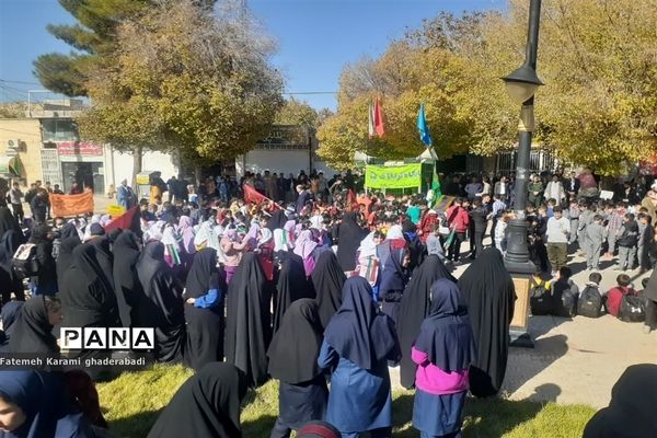 تجمع مردم قادراباد در دفاع از فلسطین و محکومیت جنایت های رژیم صهیونیستی