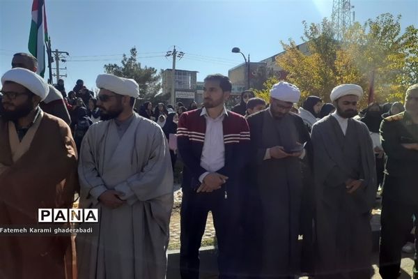 تجمع مردم قادراباد در دفاع از فلسطین و محکومیت جنایت های رژیم صهیونیستی