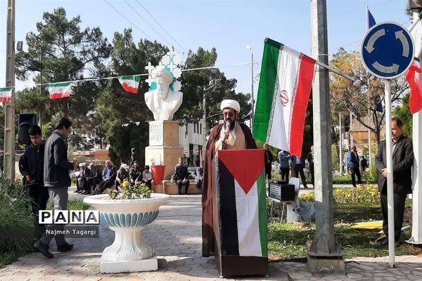 تجمع مردم شهرهای خراسان رضوی در حمایت از کودکان غزه