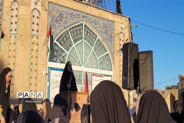 اجتماع پرشور مردم گلپایگان در جهت حمایت از کودکان فلسطین و اعلام محکومیت از رژیم کودکش صهیونیسم