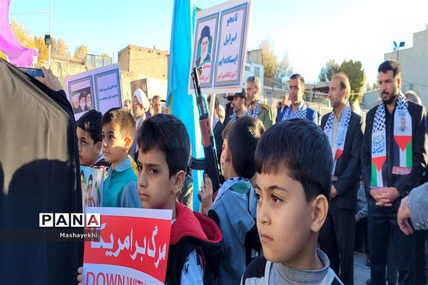 اجتماع پرشور مردم گلپایگان در جهت حمایت از کودکان فلسطین و اعلام محکومیت از رژیم کودکش صهیونیسم