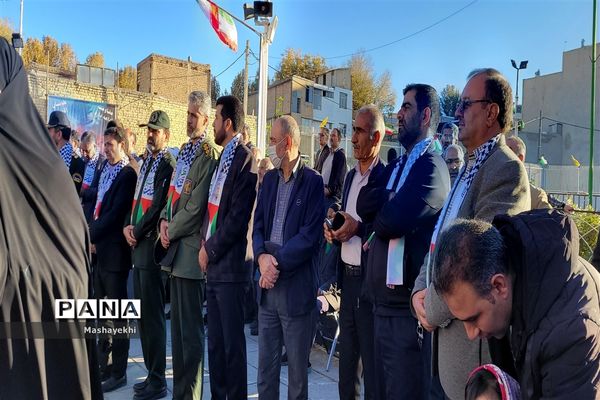اجتماع پرشور مردم گلپایگان در جهت حمایت از کودکان فلسطین و اعلام محکومیت از رژیم کودکش صهیونیسم