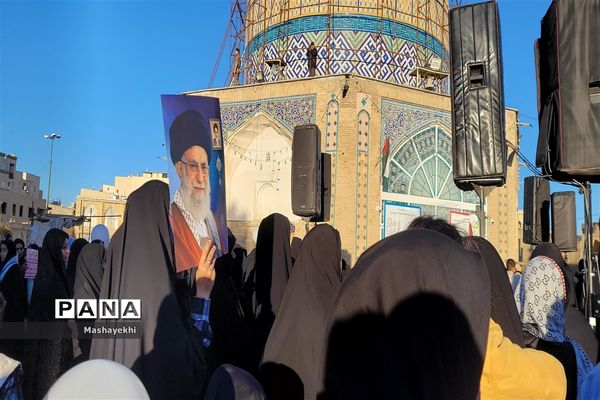 اجتماع پرشور مردم گلپایگان در جهت حمایت از کودکان فلسطین و اعلام محکومیت از رژیم کودکش صهیونیسم