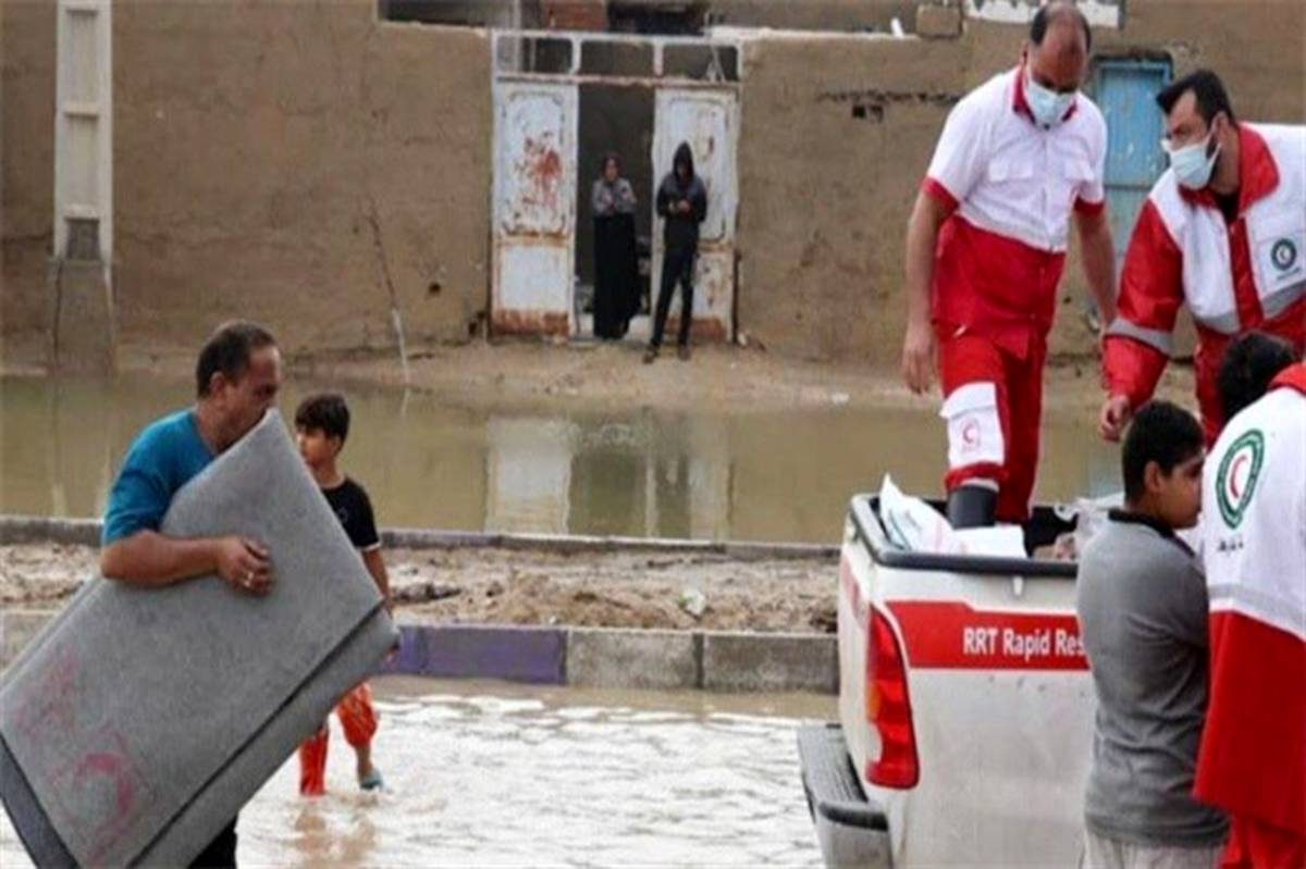 امدادرسانی هلال احمر به مناطق سیل‌زده در 7 استان