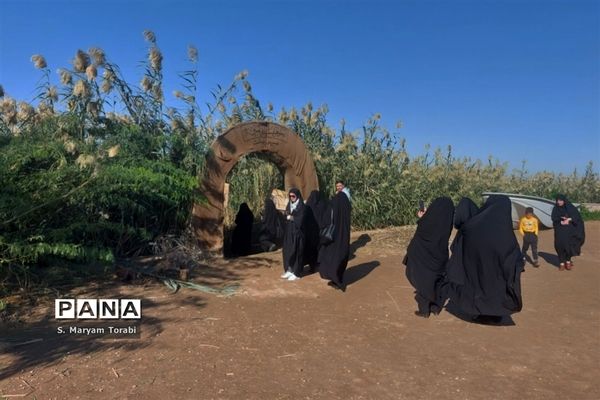 میزبانی شهدا در یادمان علقمه خرمشهر و قدمگاه شهدای غواص از نومعلمان فارس