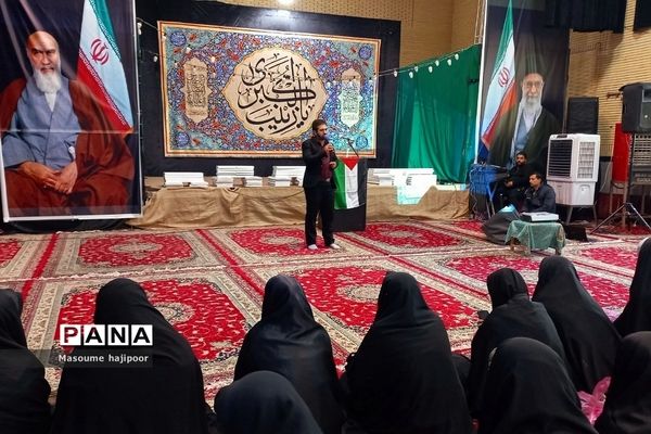 مراسم اختتامیه اردوی راهیان نور دختران در گلزار شهدای گمنام شهرستان ورامین