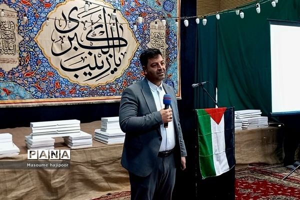 مراسم اختتامیه اردوی راهیان نور دختران در گلزار شهدای گمنام شهرستان ورامین