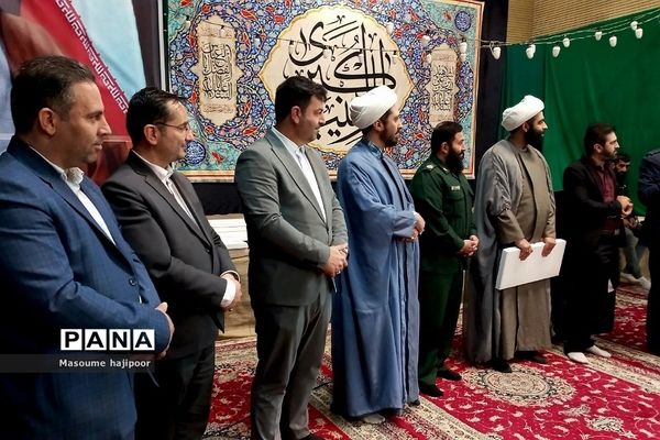 مراسم اختتامیه اردوی راهیان نور دختران در گلزار شهدای گمنام شهرستان ورامین