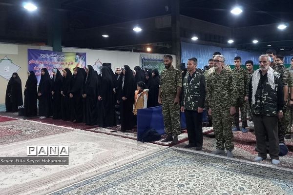 برگزاری شامگاه مشترک بسیجیان شهر قیامدشت به مناسبت هفته بسیج