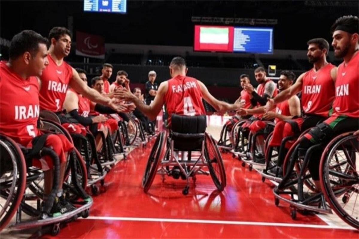 تیم ملی بسکتبال با ویلچر مردان ایران بر بام  قاره کهن ایستاد