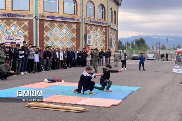 نمایش شکوه اقتدار بسیجیان در شهرستان آق قلا