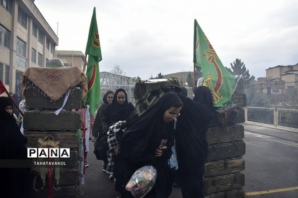 اعزام دختران مدارس آفرینش و  سعادت شهرستان پردیس به اردوی راهیان نور