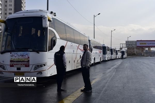 اعزام دختران مدارس آفرینش و  سعادت شهرستان پردیس به اردوی راهیان نور