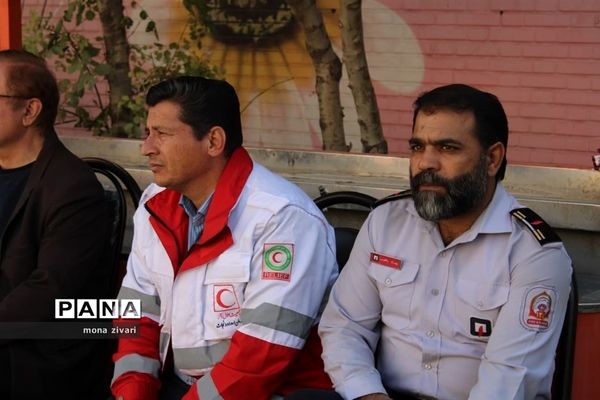 مانور زلزله و ایمنی در ناحیه یک بهارستان