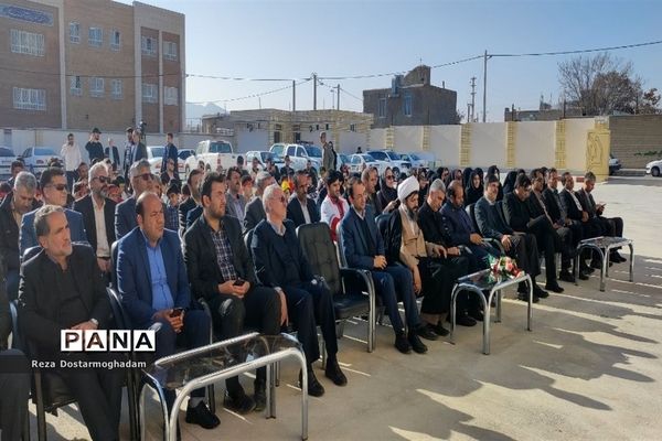 آیین افتتاحیه آموزشگاه ۹ کلاسه مهر عظام ۲ شهرستان شیروان