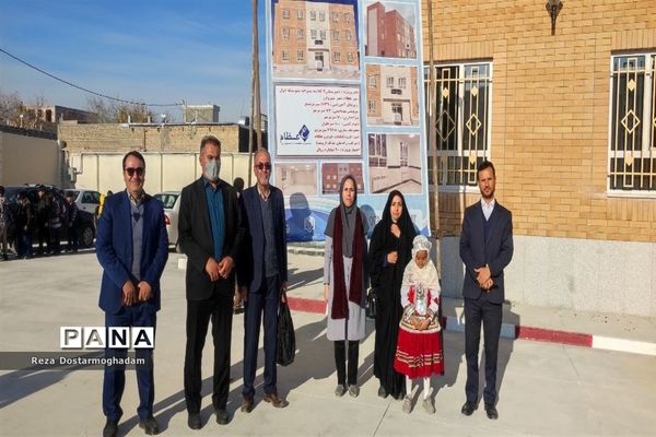 آیین افتتاحیه آموزشگاه ۹ کلاسه مهر عظام ۲ شهرستان شیروان