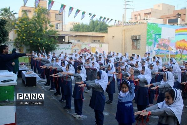 آیین آغاز مسابقات ورزشی دانش‌آموزان استان بوشهر