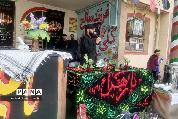تشییع شهید گمنام در دبستان غنچه ها ولایت 2 ناحیه 3 شیراز