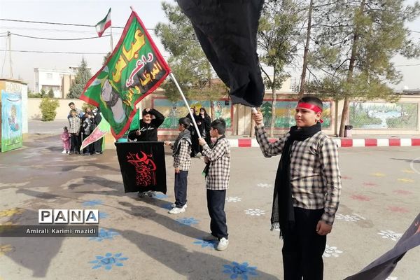 تشییع شهید گمنام در دبستان غنچه ها ولایت 2 ناحیه 3 شیراز