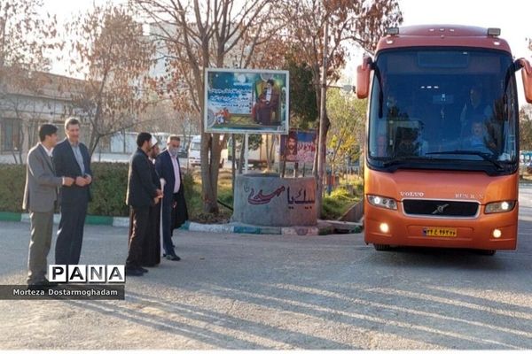 مراسم بدرقه و اعزام فرهنگیان خانم کاروان راهیان نور شهرستان شیروان