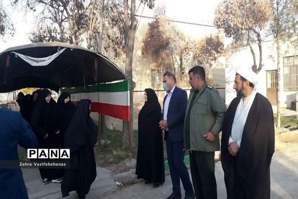 مراسم بدرقه و اعزام فرهنگیان خانم کاروان راهیان نور شهرستان شیروان