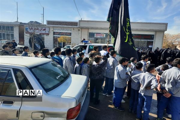 تشییع پیکر شهید گمنام در روستای گردکوه مهریز