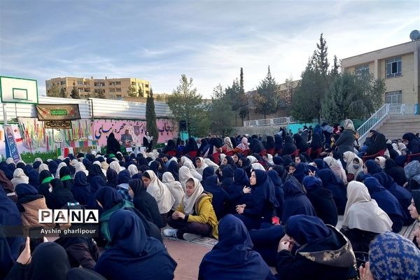 مراسم استقبال شهید گمنام در ناحیه یک شیراز