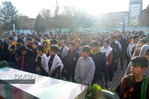 مراسم وداع با پیکرشهید گمنام در شهرستان  تربت جام