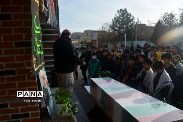 مراسم وداع با پیکرشهید گمنام در شهرستان  تربت جام