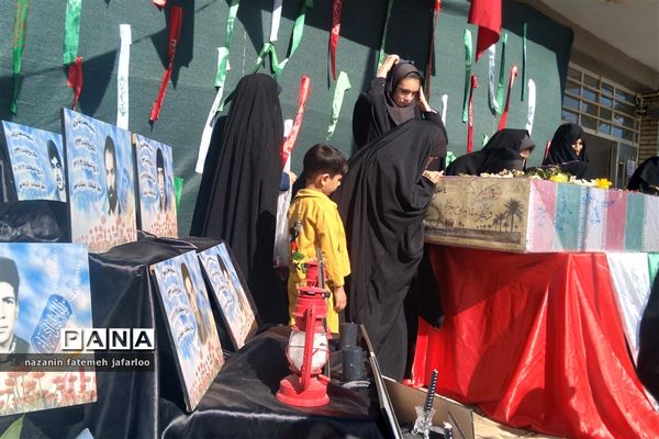 آیین استقبال از پیکر مطهر شهید گمنام دفاع مقدس در شهر صغاد