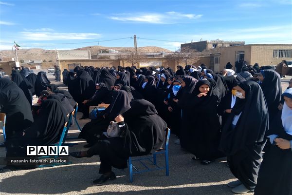 آیین استقبال از پیکر مطهر شهید گمنام دفاع مقدس در شهر صغاد