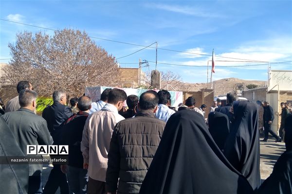 آیین استقبال از پیکر مطهر شهید گمنام دفاع مقدس در شهر صغاد