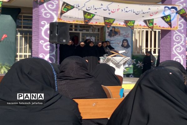 آیین استقبال از پیکر مطهر شهید گمنام دفاع مقدس در شهر صغاد