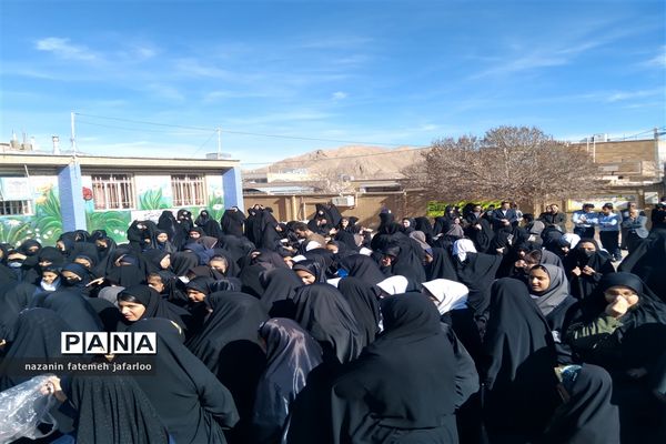 آیین استقبال از پیکر مطهر شهید گمنام دفاع مقدس در شهر صغاد