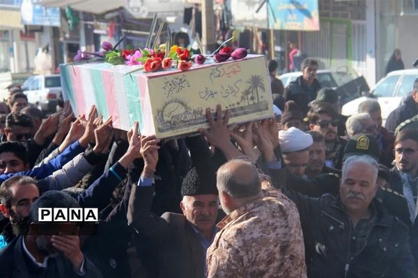 مراسم استقبال از پیکر مطهر شهید گمنام در شهرستان کوهسرخ