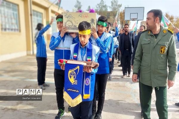 مراسم استقبال از شهید گمنام در شهرستان مروست