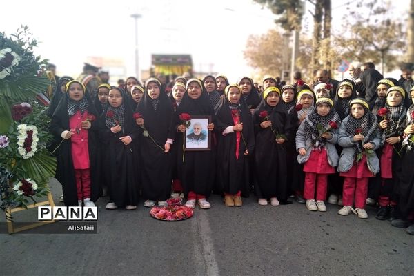 مراسم وداع با شهید گمنام و عزاداری ایام فاطمیه در خلیل‌آباد