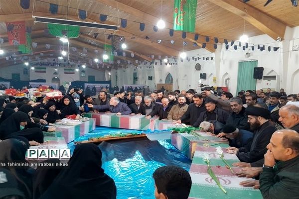 تشییع پیکر شهدای گمنام در مازندران