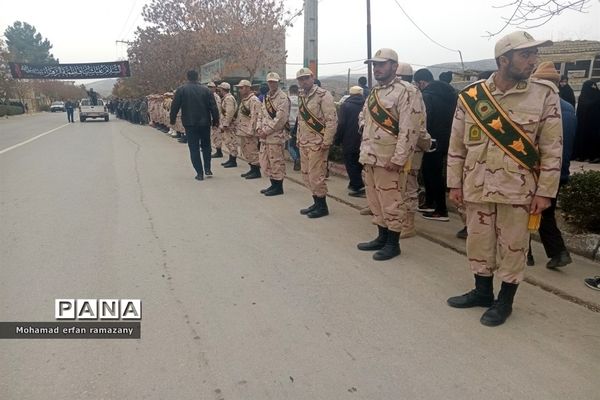 مراسم استقبال از شهدای گمنام در شهرستان راز و جرگلان